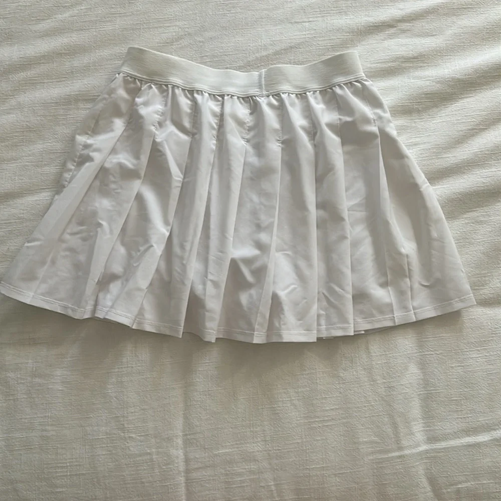 Alo Yoga Varsity Pleated Stretch-Jersey Tennis Skirt